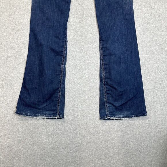 7 for All Mankind Jeans Women’s 27 Light Wash Flare Denim Bell‎ Bottom Western - Picture 8 of 16